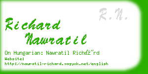 richard nawratil business card